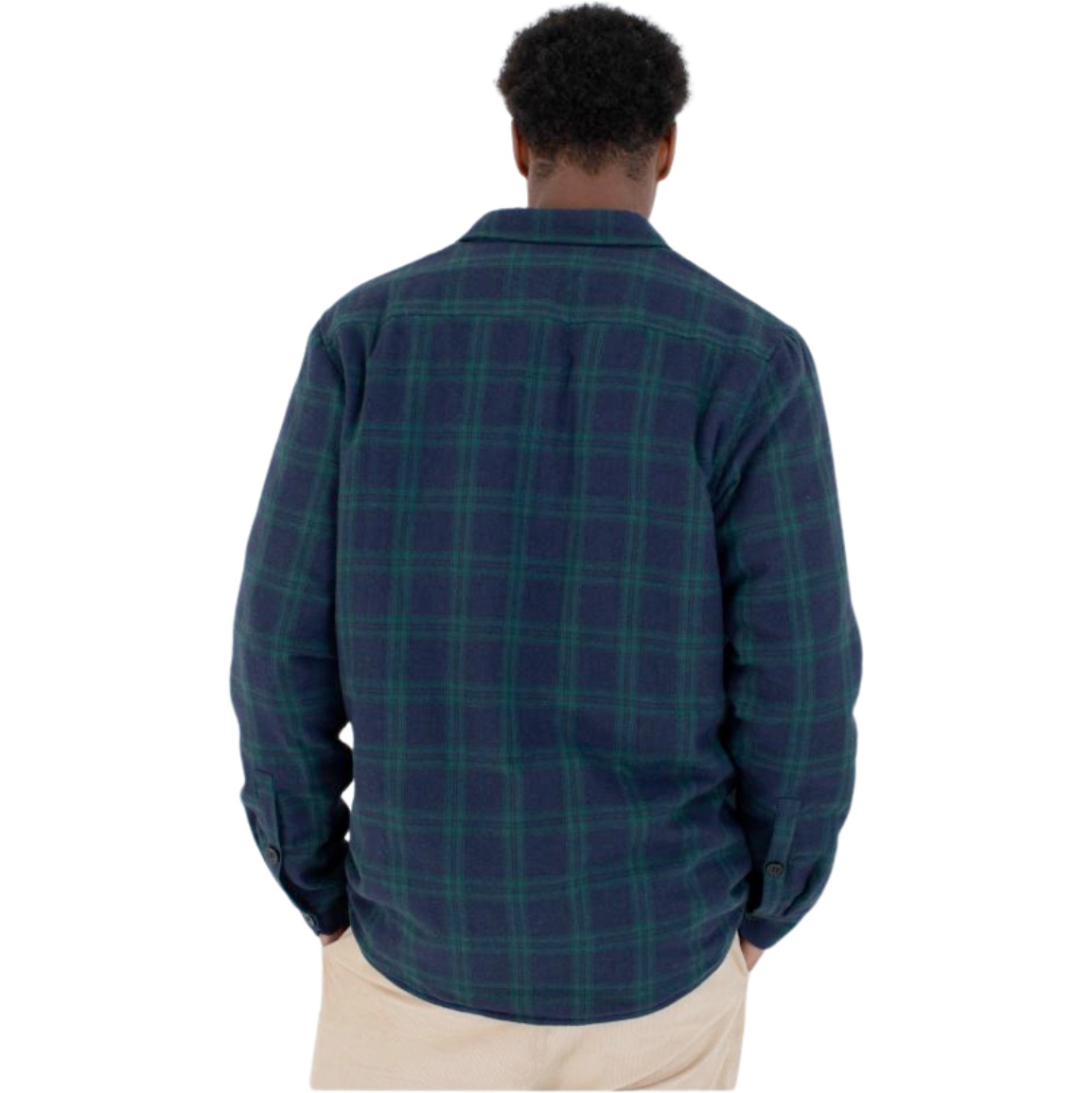 2026 Hurley Mens Axe Sherpa Flannel Shirt MVSEU00004 - Jade Horizon / Camo